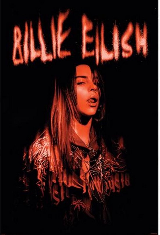 Billie Eilish Poster - Sparks - 915 X 61 Cm - Multicolor