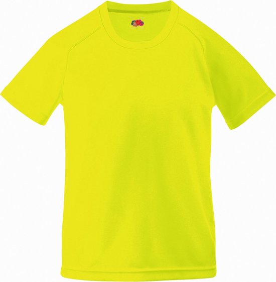 Fruit Of The Loom T-shirt de sport unisexe Enfants (paquet de 2) ( Yellow vif)