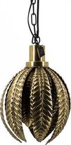 Hanglamp met gouden blad - Kolony - metaal - 33x33x43cm