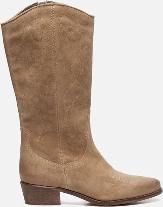 Ann Rocks Cowboylaarzen beige - Maat 37 | bol.com