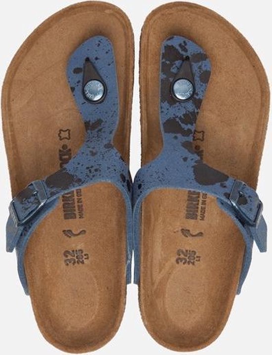 Birkenstock Gizeh Colorspray slippers blauw - Maat 34 | bol.com