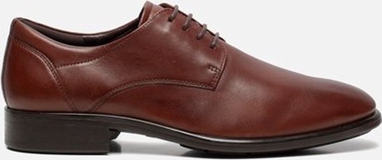 Ecco Citytray veterschoenen cognac - Maat 45