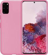 Samsung Galaxy S20 Plus Hoesje Siliconen Case Back Cover Hoes - Roze