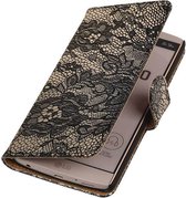 Wicked Narwal | Lace bookstyle / book case/ wallet case Hoes voor LG V10 Zwart