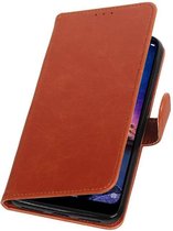 Wicked Narwal | Premium bookstyle / book case/ wallet case voor XiaoMi Redmi Note 6 Pro Bruin