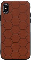 Wicked Narwal | Hexagon Hard Case voor iPhone X / iPhone XS Bruin