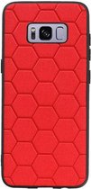 Wicked Narwal | Hexagon Hard Case voor Samsung Samsung Galaxy S8 Rood