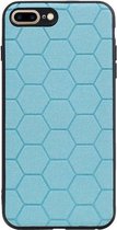 Wicked Narwal | Hexagon Hard Case voor iPhone 8 Plus / iPhone 7/8 Plus Blauw