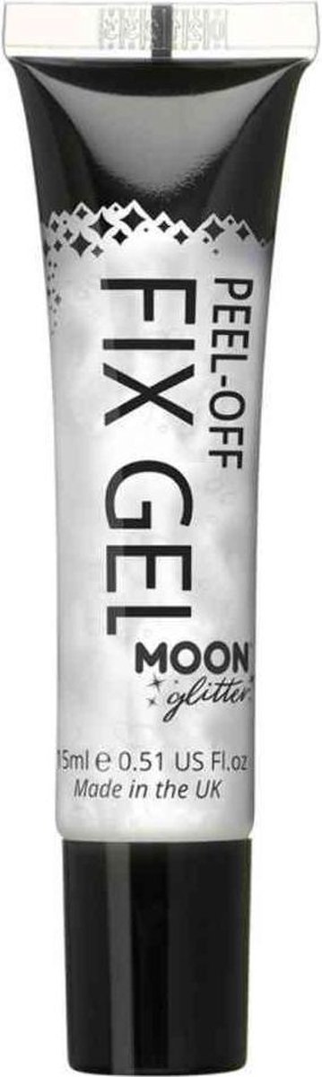Moon Creations - Moon Glitter - Peel-Off Glitter Fix Gel - Wit