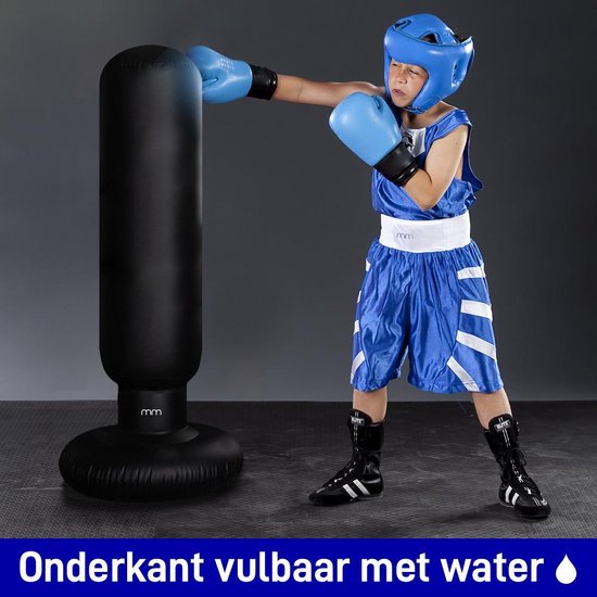 vriendelijk Of Huichelaar MikaMax Opblaasbare Mini Boksbal Voor Kinderen - Bokszak Met Stevig Vulbare  Voet - 103 cm | bol.com