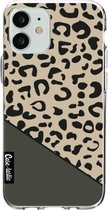 Casetastic Apple iPhone 12 Mini Hoesje - Softcover Hoesje met Design - Leopard Mix Green Print