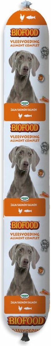 Biofood BF Petfood Vleesvoeding Zalm - 10 x 800 gr - Voordeelverpakking