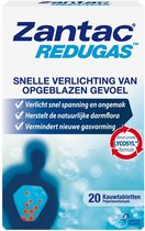 Zantac Redugas – Snel verlichten van opgeblazen gevoel - 20 kauwtabletten - Medisch hulpmiddel