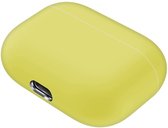 Case Cover Voor geschikt voor Apple Airpods Pro- Siliconen design-Geel | Watchbands-shop.nl