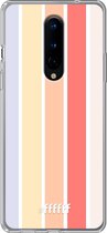 OnePlus 8 Hoesje Transparant TPU Case - Vertical Pastel Party #ffffff