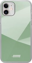 iPhone 12 Mini Hoesje Transparant TPU Case - Fresh Geometric #ffffff