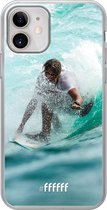 iPhone 12 Mini Hoesje Transparant TPU Case - Boy Surfing #ffffff