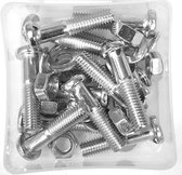 Zadelpenbout M8 x 35 mm compleet per 12 stuks