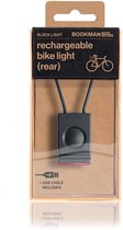 Bookman Block Fietsverlichting - LED Achterlicht - Oplaadbaar via USB - Compact Design - Zwart