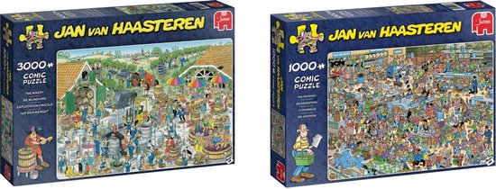 Jan van Haasteren - Puzzelset - De Wijnmakerij 3000 stukjes