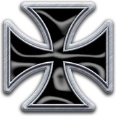 - Iron Cross Pin - Zwart/Zilverkleurig