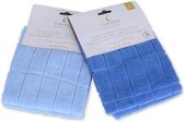 Clarysse Microvezeldoeken Blauw 35x35cm 2 stuks