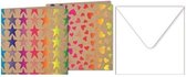 W&o Wenskaart Met Envelop Mickey Papier/folie Wit/roze 10-delig