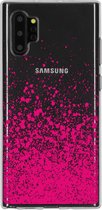 Design Backcover Samsung Galaxy Note 10 Plus hoesje - Splatter Pink