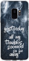Design Backcover Samsung Galaxy S9 hoesje - Yesterday