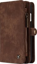 CaseMe - iPhone 7/8/SE 2020 Hoesje - 2 in 1 Wallet Book Case - Bruin