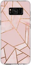 Design Backcover Samsung Galaxy S8 hoesje - Grafisch Roze / Koper