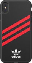 Adidas 3-Stripes Red Snap Case iPhone Xs Max - Zwart