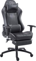 Clp Shift Bureaustoel - Kunstleer - zwart/grijs - Met voetsteun