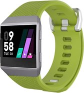 Ionic sport band - groen - Geschikt voor Fitbit - SM - Horlogeband Armband Polsband