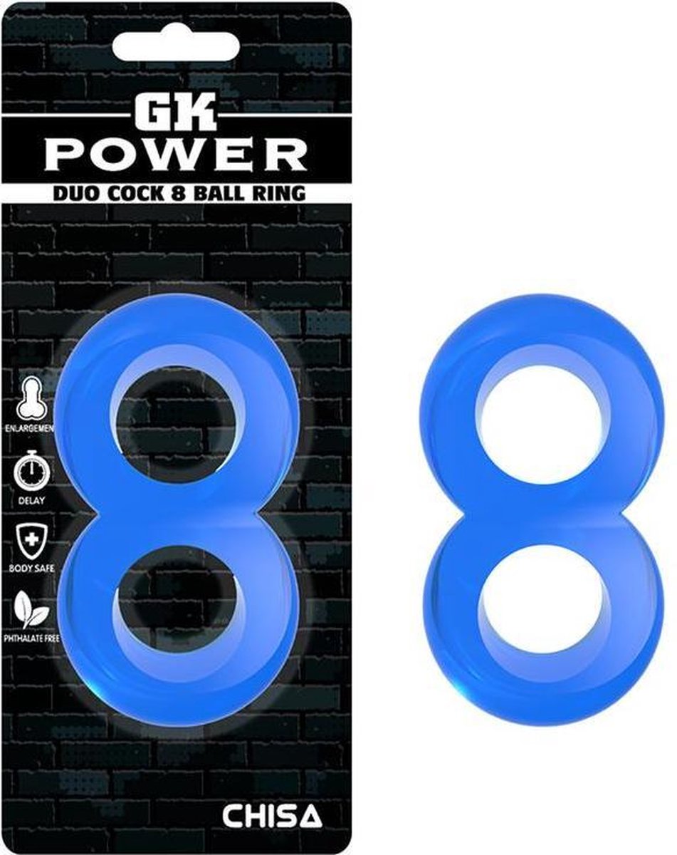 Goedkoopste Duo Cock 8 Ball Ring Blue