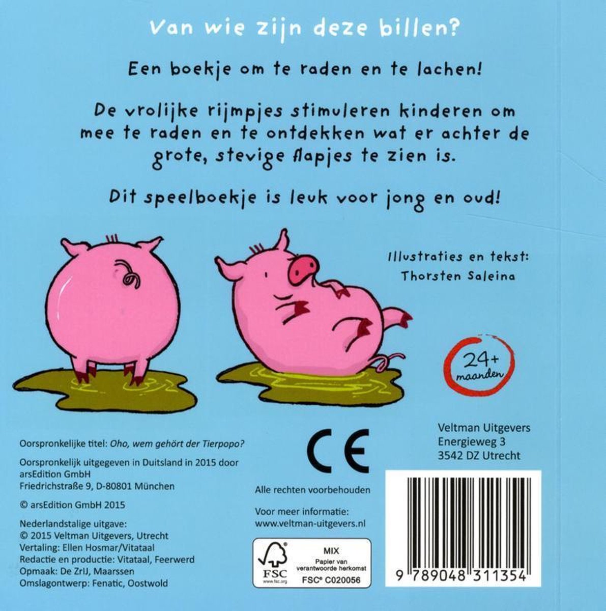 Van wie zijn deze billen? - back cover