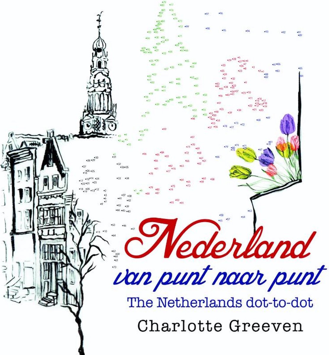 Nederland van punt naar punt/The Netherlands dot-to-dot