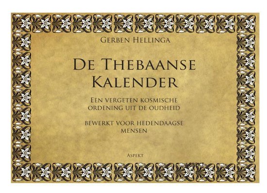 Cover van het boek 'De Thebaanse Kalender' van Gerben Hellinga