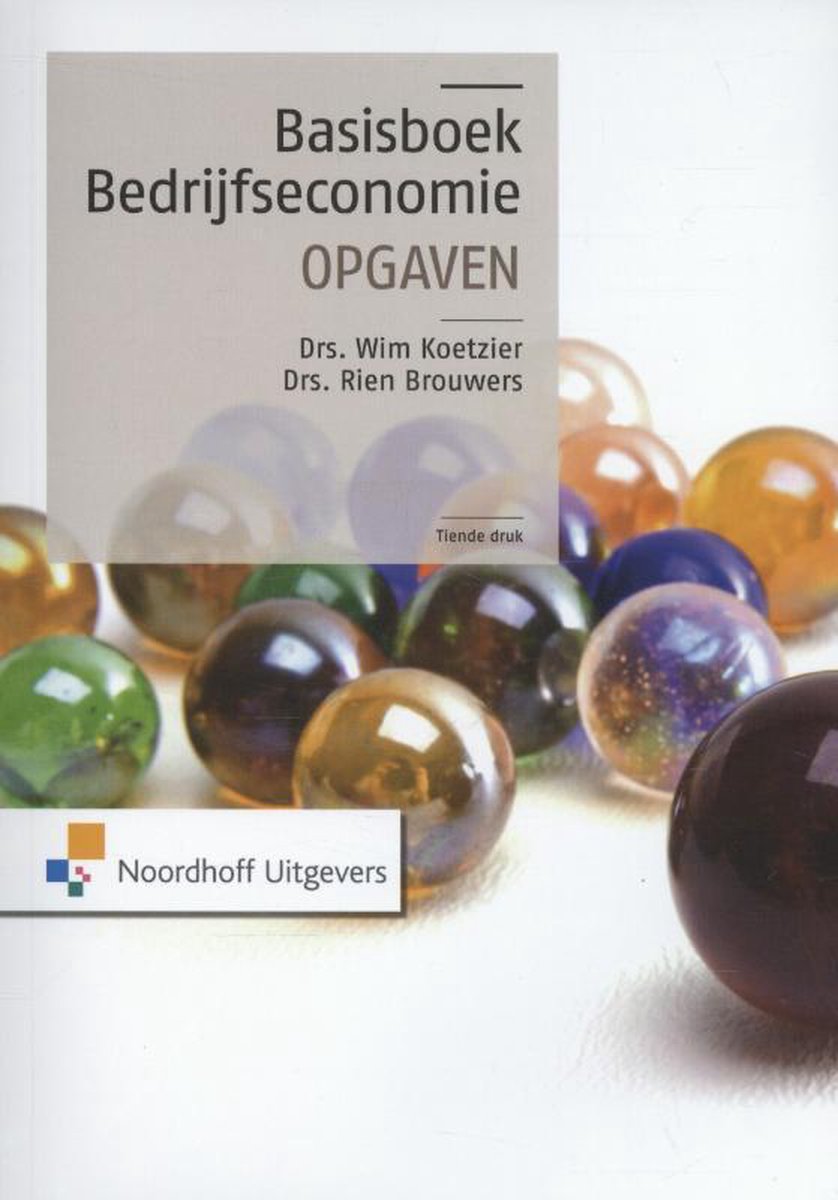 Basisboek bedrijfseconomie - Rien Brouwers