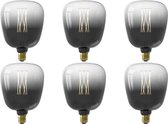 CALEX - LED Lamp 6 Pack - Kiruna Moonstone - E27 Fitting - Dimbaar - 4W - Warm Wit 2200K - Rookkleur - BSE
