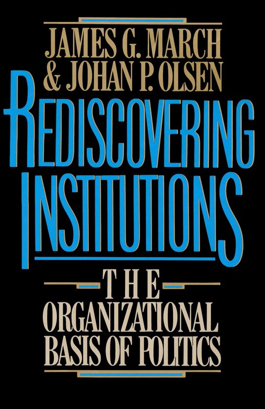 Rediscovering Institutions - cover