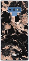 Samsung Galaxy Note 9 Hoesje Transparant TPU Case - Rose Gold Marble #ffffff