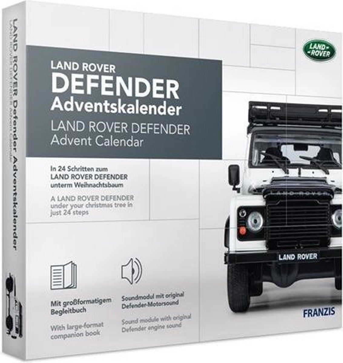 Franzis Land Rover Defender Advent Calendar, Standard, Grey
