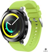 Siliconen Smartwatch bandje - Geschikt voor  Samsung Gear Sport silicone band - lichtgroen - Strap-it Horlogeband / Polsband / Armband