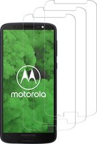 Screenprotector Glas - Tempered Glass Screen Protector Geschikt voor: Motorola Moto G6  - 3x