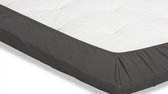 Beter Bed Select Jersey Hoeslaken pour Topper - 100% Katoen - 180 x 200/210/220 cm - Gris foncé