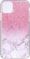 iPhone 12 Pro Max - hoes, cover, case - TPU - Marmer Roze