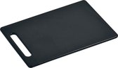 Kunststof snijplank zwart 25 x 37 cm - Keukenbenodigdheden - Plastic snijplanken