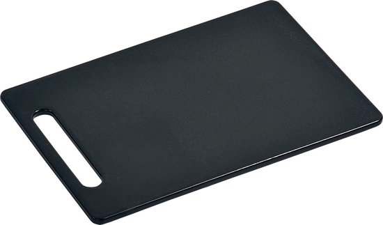 Kunststof snijplank zwart x 37 cm Keukenbenodigdheden - Plastic snijplanken | bol.com
