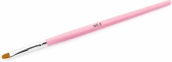 Cosmetics Zone Cat's Tongue Gel Brush - Roze Nr.6 #15